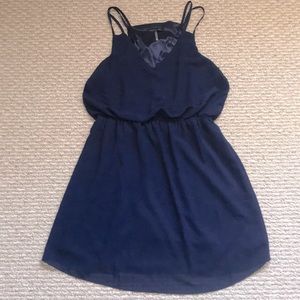 Navy blue cocktail dress